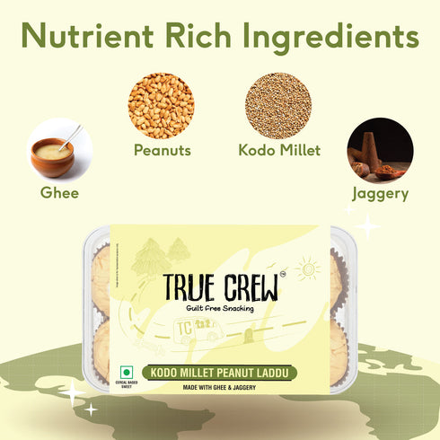 Sri Sri tattva True crew - kodo millet peanut laddu